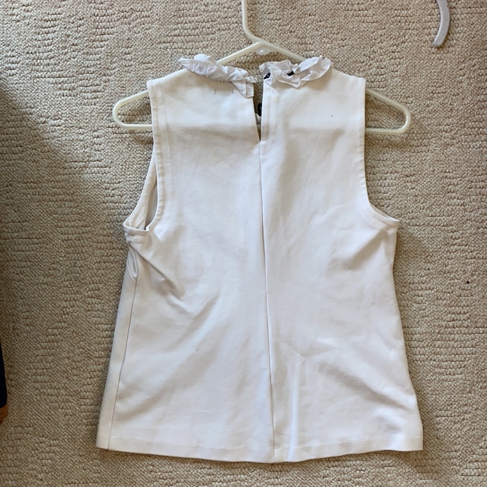 White Ruffle Blouse - Picture 3 of 4